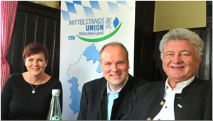 Unternehmer-Stammtisch der CSU Neuried 
und der Mittelstands-Union München-Land mit Landrat Christoph Göbel am 12.02.2020 in Neuried